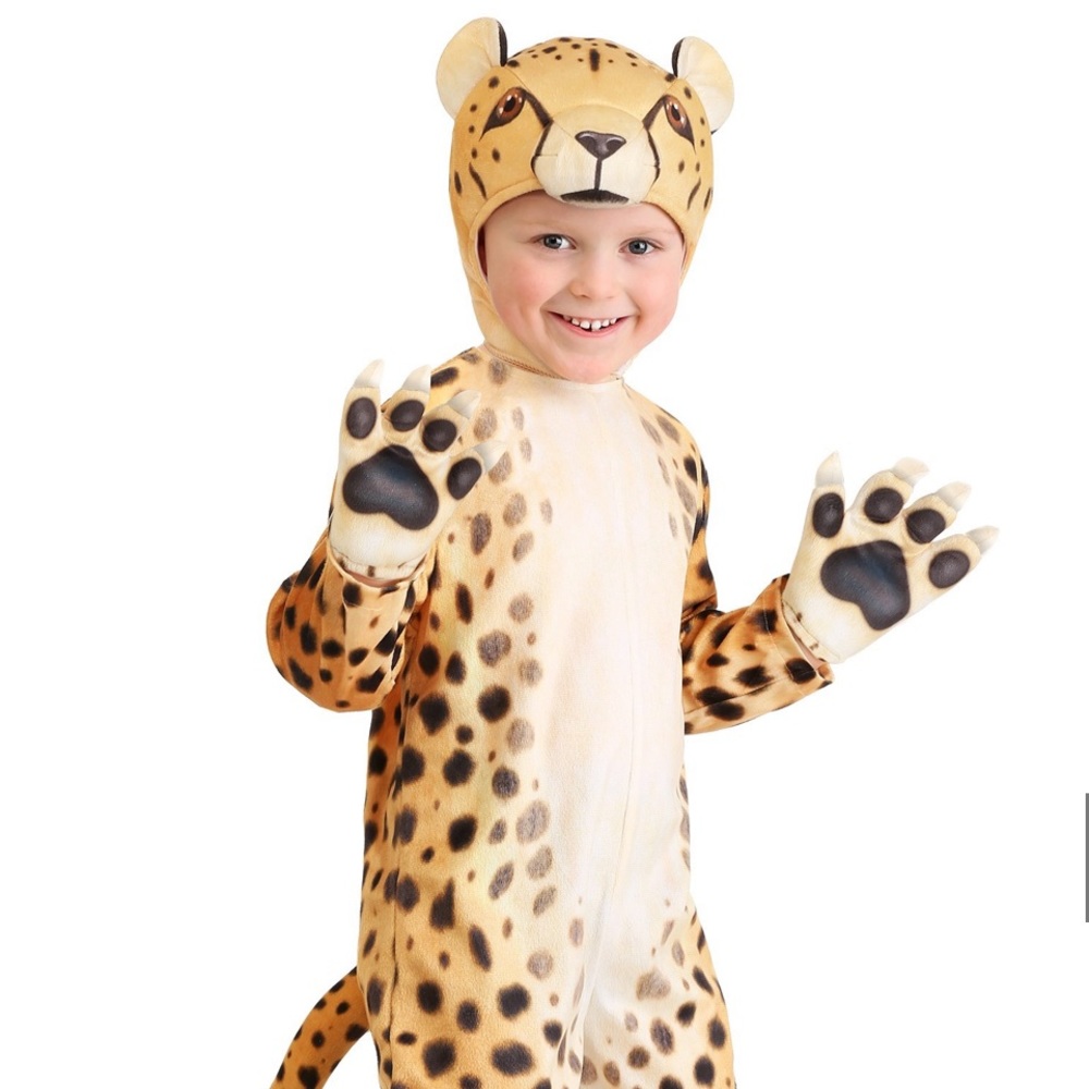 Kids Cheetah Costume - Brown and Black
